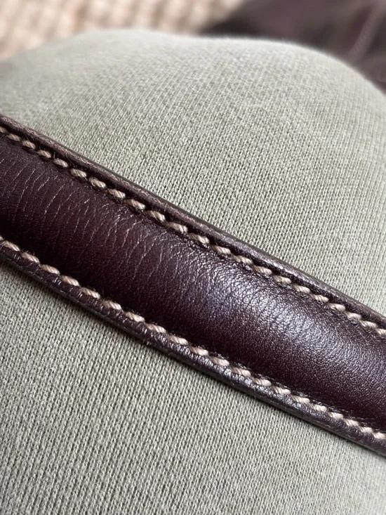 Gucci Brown Leather Medium Britt Shoulder Hobo Bag with Red & Green Web - Picture 9 of 10